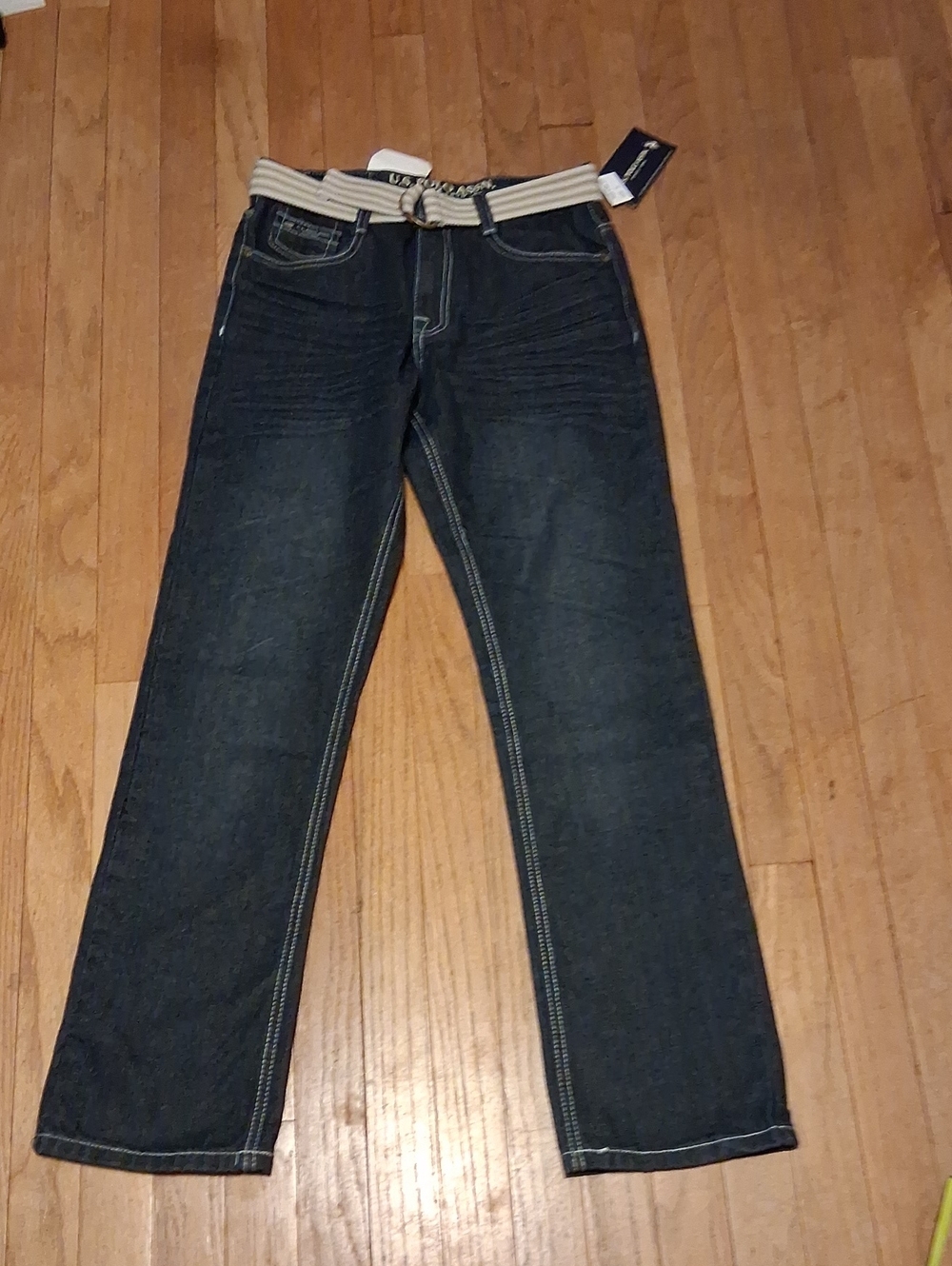 nwt u.s. polo assn slim fit straight leg jeans boys 16